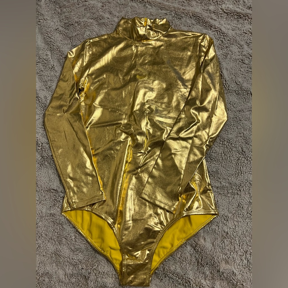 Small golden Amazon body suit !!!FITS A MEDIUM!!!